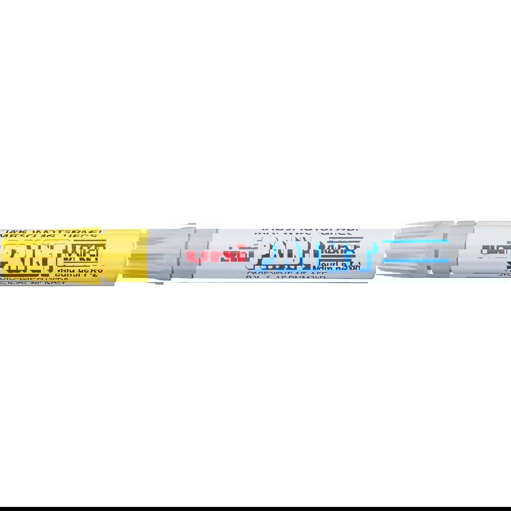 Paint Pen Marker: Yellow, Oil-Based, Bullet Point